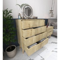 Comodă Trendy Flora Sapphire Oak 78x95x45cm (GTR008148) imaginea #2 — magazin online Desire.md