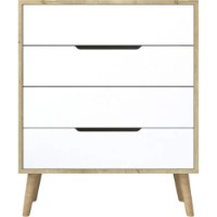 Comodă Trendy Flora Sapphire Oak/White 78x95x45cm (GTR008147) imaginea #4 — magazin online Desire.md