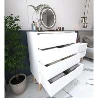 Comodă Trendy Flora White 78x95x45cm (GTR008145) imaginea #4 — magazin online Desire.md