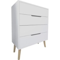 Comodă Trendy Flora White 78x95x45cm (GTR008145) imaginea #2 — magazin online Desire.md