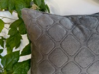 Perna decorativa Relaxe Home Velure 40x40cm Dark Grey (021460) imaginea #3 — magazin online Desire.md