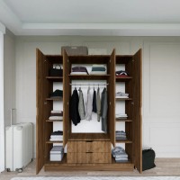 Dulap Trendy 1600-046 Walnut 140x182x45cm GTR007923 imaginea #3 — magazin online Desire.md