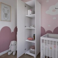 Dulap Trendy Duru 1600-013 White 40x183x45cm GTR007925 imaginea #5 — magazin online Desire.md