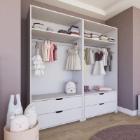 Dulap Trendy Duru 1600-022 White 180x183x45cm (GTR007947) imaginea #4 — magazin online Desire.md