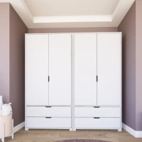 Dulap Trendy Duru 1600-022 White 180x183x45cm (GTR007947)