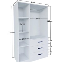 Dulap Trendy Easy 1600-52 90x174,8x47cm (GTR007942) imaginea #2 — magazin online Desire.md
