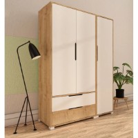 Dulap Trendy Flora 137 Sapphire Oak/White 137x183x45cm (GTR008068) imaginea #3 — magazin online Desire.md