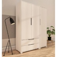 Dulap Trendy Flora 137 White 137x183x45cm (GTR008067) imaginea #5 — magazin online Desire.md