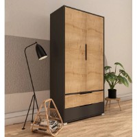 Dulap Trendy Flora 90 Anthracite/Sapphire Oak 90x183x45cm (GTR008054) imaginea #6 — magazin online Desire.md