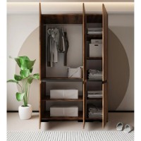 Dulap Trendy Floransa 135 Walnut/Anthracite v2 135x210x52cm (GTR008070) imaginea #2 — magazin online Desire.md