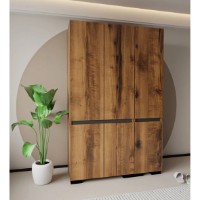 Dulap Trendy Floransa 135 Walnut/Anthracite v3 135x210x52cm (GTR008071) imaginea #4 — magazin online Desire.md