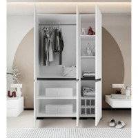 Dulap Trendy Floransa 135 White/Anthracite v2 135x210x52cm (GTR008073) imaginea #4 — magazin online Desire.md