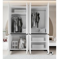 Dulap Trendy Floransa 180 White/Anthracite 180x210x52cm (GTR008075) imaginea #2 — magazin online Desire.md