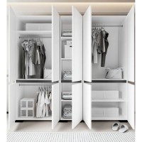 Dulap Trendy Floransa 225 White/Anthracite 225x210x52cm (GTR008078) imaginea #4 — magazin online Desire.md