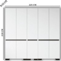 Dulap Trendy Floransa 225 White/Anthracite v2 225x210x52cm (GTR008079) imaginea #3 — magazin online Desire.md
