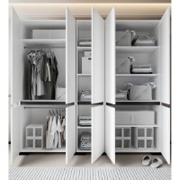 Dulap Trendy Floransa 225 White/Anthracite v2 225x210x52cm (GTR008079) imaginea #4 — magazin online Desire.md