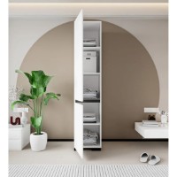 Dulap Trendy Floransa 45 White/Anthracite 45x210x52cm (GTR008053) imaginea #4 — magazin online Desire.md