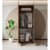 Dulap Trendy Floransa 90  Walnut/Anthracite v3 90x210x52cm (GTR008060) imaginea #2 — magazin online Desire.md