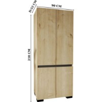 Dulap Trendy Floransa 90 Sapphire Oak/Anthracite 90x210x52cm (GTR008061) imaginea #5 — magazin online Desire.md