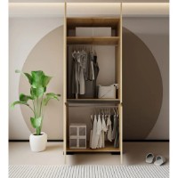 Dulap Trendy Floransa 90 Sapphire Oak/Anthracite v2 90x210x52cm (GTR008062) imaginea #2 — magazin online Desire.md