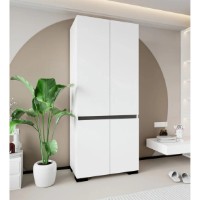 Dulap Trendy Floransa 90 White/Anthracite v2 90x210x52cm (GTR008065) imaginea #3 — magazin online Desire.md