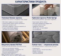 Saltea ortopedica US.Sleeping Lannister Pocket Spring 160x200x24cm imaginea #3 — magazin online Desire.md