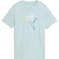 Детская футболка Puma Ess Logo Lab Summer Fresh Water, s.176