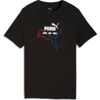 Детская футболка Puma Ess Logo Lab Summer Puma Black, s.128