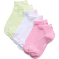 Детские носки Puma Kids Plain Quarter 3P Pink/White/Apple Spritz, s.27-30