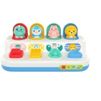 Joc educativ Huanger Pop -Up Animals (HE8075)