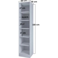 Dulap Trendy Lucas 1600-67 40x182x35cm (GTR008005) imaginea #3 — magazin online Desire.md