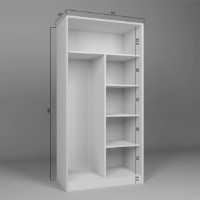 Dulap Trendy Lucas 1600-81 94x190x60cm (GTR007959) imaginea #2 — magazin online Desire.md