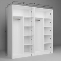 Dulap Trendy Lucas 1600-87 188x190x60cm (GTR007974) imaginea #3 — magazin online Desire.md