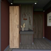 Dulap Trendy Yaman 1 Door Walnut 40x182x47cm (GTR007929)