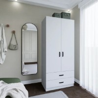 Dulap Trendy Yaman 1600-042 White 80x182x47cm (GTR007936) imaginea #4 — magazin online Desire.md