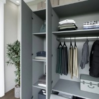 Dulap Trendy Yaman Luna 1600-037 Grey 120x181x45cm (GTR007938) imaginea #4 — magazin online Desire.md