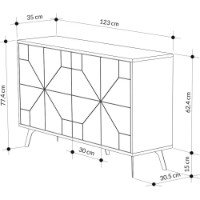 Dulăpior Trendy Duna Bendir 123x77,4x35cm (GTR001150) imaginea #6 — magazin online Desire.md