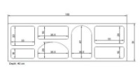 Тумба Trendy Ferlis White 160x51x40cm GTR007903 фото №3 — интернет-магазин Desire.md