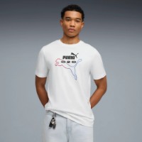 Tricou bărbătesc Puma Ess Logo Lab Summer Puma White, s.M imaginea #2 — magazin online Desire.md