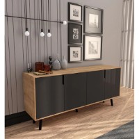 Dulăpior Trendy Latina Modern 180 Sapphire Oak/Anthracite 180x80x45cm (GTR008104) imaginea #5 — magazin online Desire.md