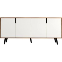 Dulăpior Trendy Latina Modern 180 Walnut/White 180x80x45cm (GTR008098) imaginea #3 — magazin online Desire.md