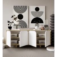 Dulăpior Trendy Lazio Bohem 180 Sapphire Oak/White 180x75x45cm (GTR008107) imaginea #2 — magazin online Desire.md