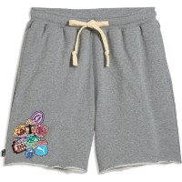 Pantaloni scurți pentru bărbați Puma The Atw Dylan Terry Medium Gray Heather, s.M