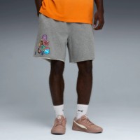 Pantaloni scurți pentru bărbați Puma The Atw Dylan Terry Medium Gray Heather, s.M imaginea #2 — magazin online Desire.md