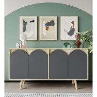 Dulăpior Trendy Venezia 150 Sapphire Oak/Anthracite 150x80x45cm (GTR008111)