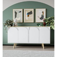 Dulăpior Trendy Venezia 150 Sapphire Oak/White v2 150x80x45cm (GTR008114)