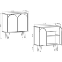 Dulăpior Trendy Venezia 75 Sapphire Oak/White 76x80x30cm (GTR008119) imaginea #3 — magazin online Desire.md