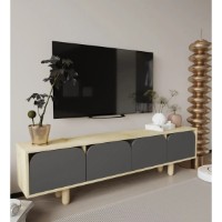 Comodă TV Trendy Lazio Sapphire Oak/Anthracite 180x48x30cm (GTR008122) imaginea #4 — magazin online Desire.md