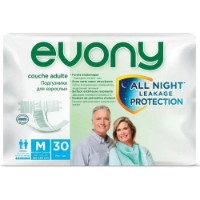 Подгузники для взрослых Evony Medium 30pcs