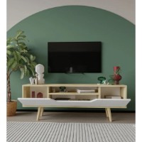 Comodă TV Trendy Roma 150 Sapphire Oak/White 150x53x29,7cm (GTR008133) imaginea #4 — magazin online Desire.md